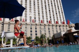 Excalibur's swimming pools Las Vegas