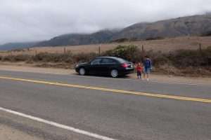 California highway 1 on the road