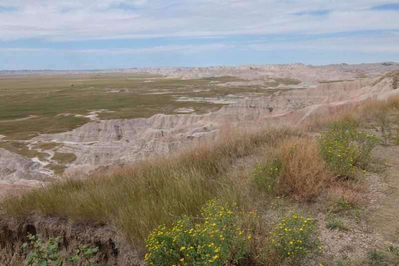 Badlands South Dakota la pianura