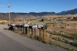 Wyoming cassette postali on the road