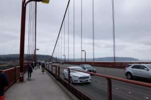 Traffico sul Golden Gate Bridge