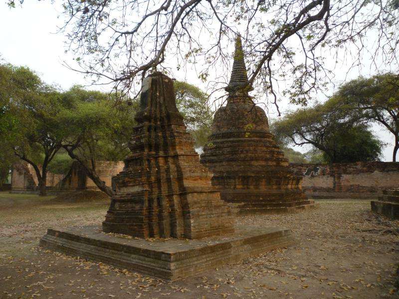Wat Phra Ram chedi rossi di Ayutthaya