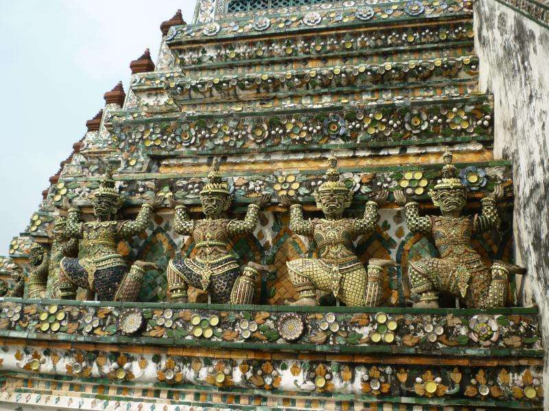 Decorazioni e statue del Wat Arun