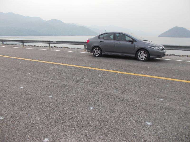 On the road in Thailandia