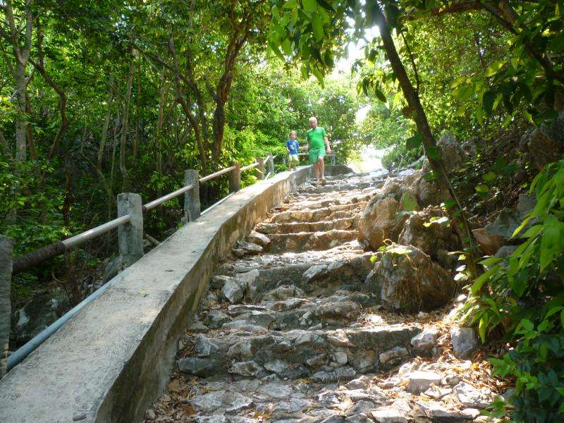 sentiero nel parco khao sam roi yot