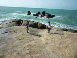 Promontorio roccioso a Koh Samui