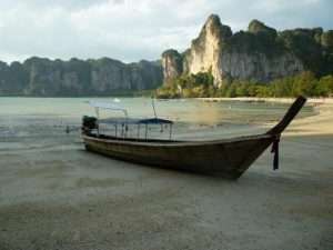 railey beach long-tail boat