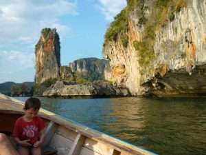 in barca a railey beach krabi