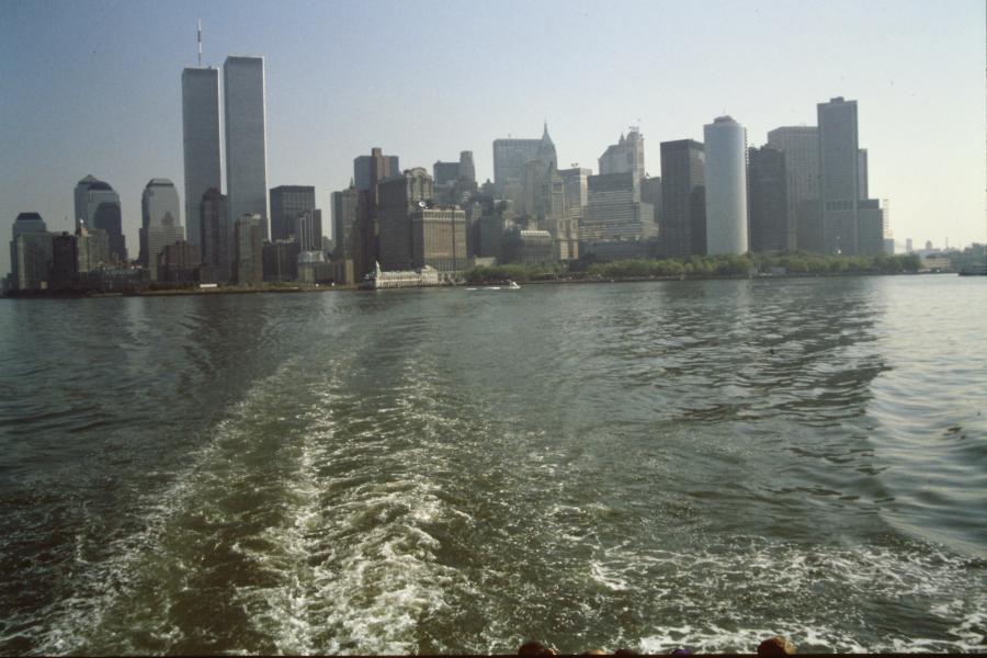 Vista sulla downtown e le Twin Towers