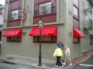 Lampioni a Pelham Street di Newport