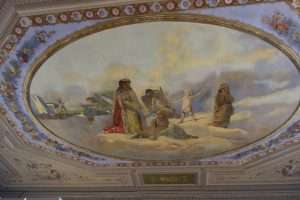 Sala affrescata Museo Etnografico Udine