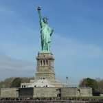 Statua della libertà sull'isola