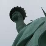 Statua della libertà dettaglio torcia