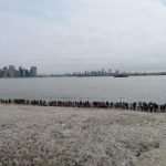 Liberty Island turisti in coda