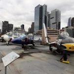 Velivoli all'esterno del museo spaziale
