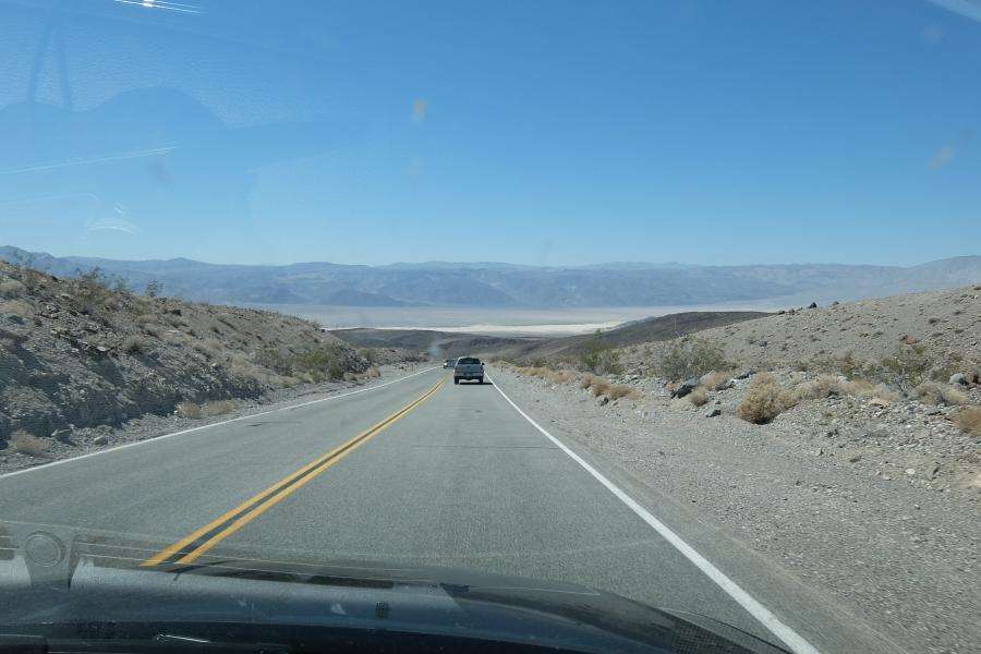 Death Valley on the road