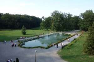 Castello di Moszna fontana del parco