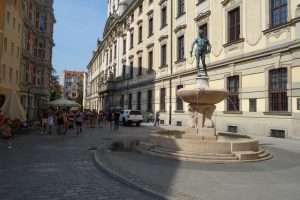 Università di Breslavia fontana dello spadaccino