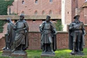 Cavalieri teutonici a Malbork in Polonia