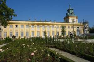Giardini del palazzo di Wilanow a Varsavia