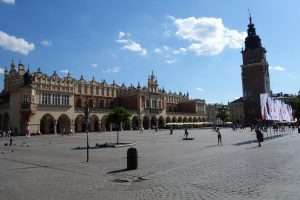 Palazzo dei tessuti a Cracovia piazza del mercato