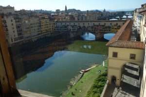 Corridoio vasariano vista dagli Uffizi