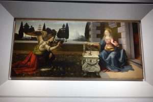 Annunciazione di Leonardo agli Uffizi