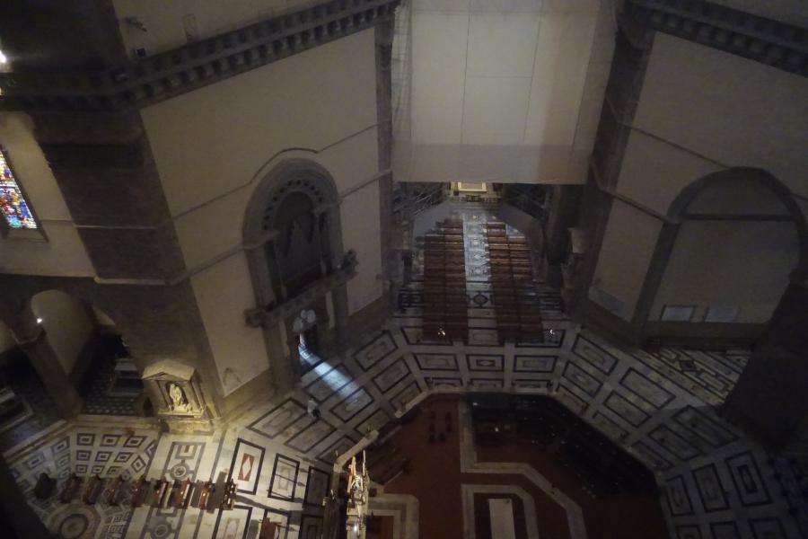 Vista dalla terrazza panoramica interna della cupola di Firenze