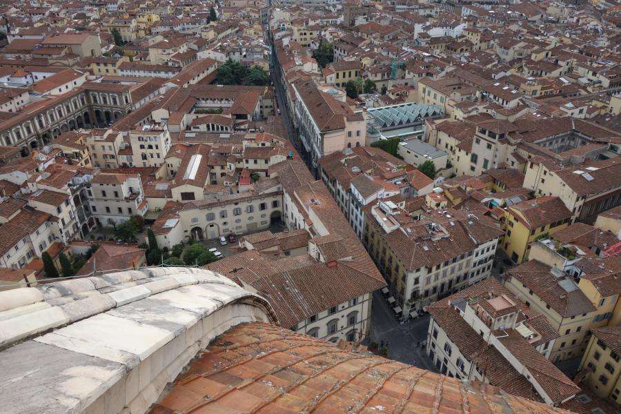 Vista dalla cupola di Brunelleschi a Firenze
