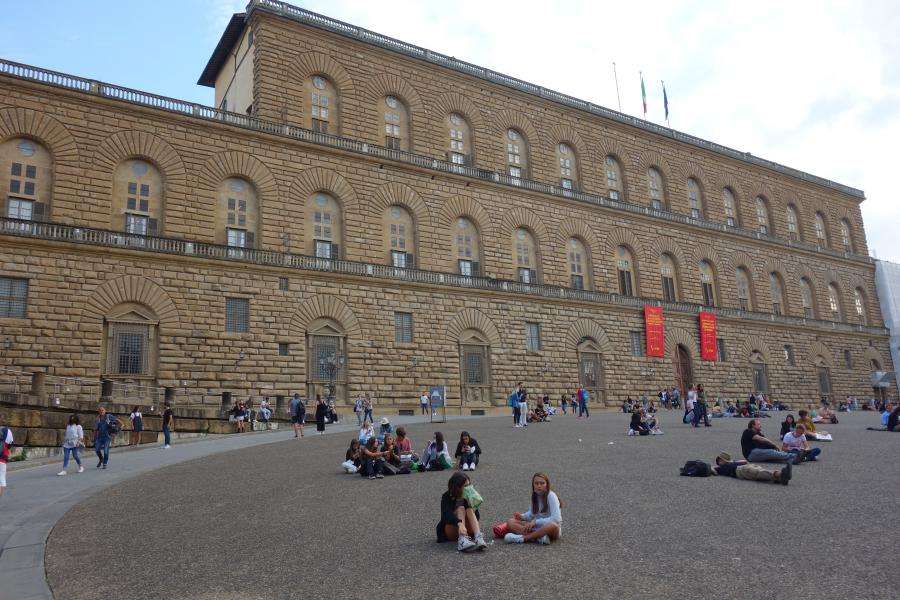 Palazzo Pitti la facciata