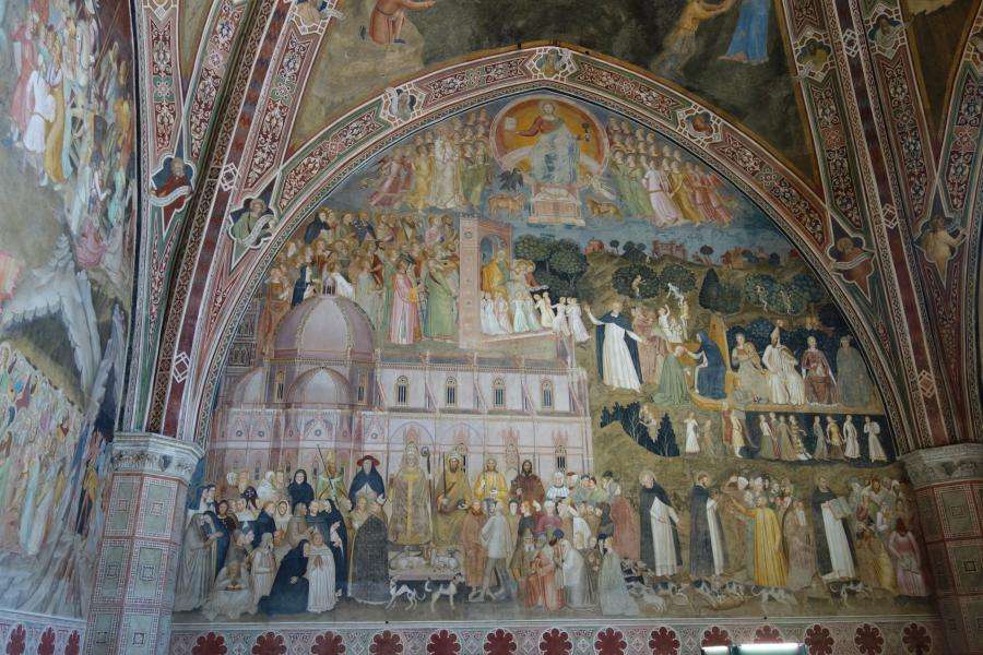 Affresco del Cappellone degli Spagnolia a Firenze
